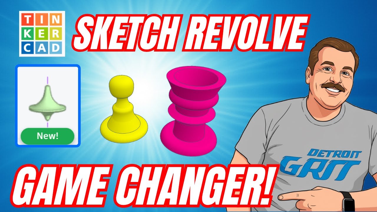 Революционный инструмент Tinkercad Sketch Revolve за 10 минут!💯🔥