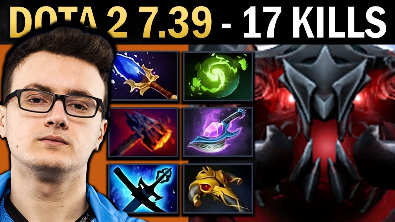 Shadow Fiend Gameplay with 17 Kills and Giant's Maul - Dota 7.39