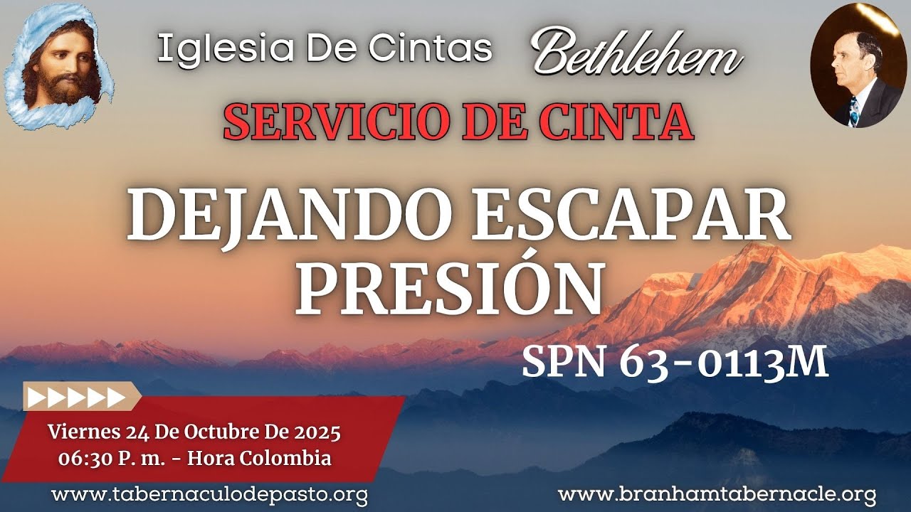 Dejando Escapar Presi&oacute;n SPN 63-0113M - Servicio De Cinta - Viernes 24 De Octubre Del 2025