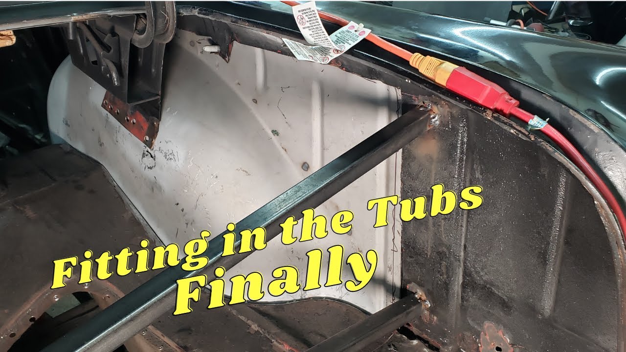 55 Chevy Wheeltub Progress EP#30 Scotty and My wife Kicking butt