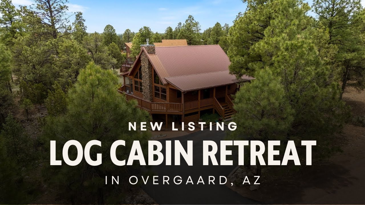 Overgaard, AZ Log Cabin for Sale | 1,473 SF | 2 Bedrooms | 2 Baths | Offered at $489,000