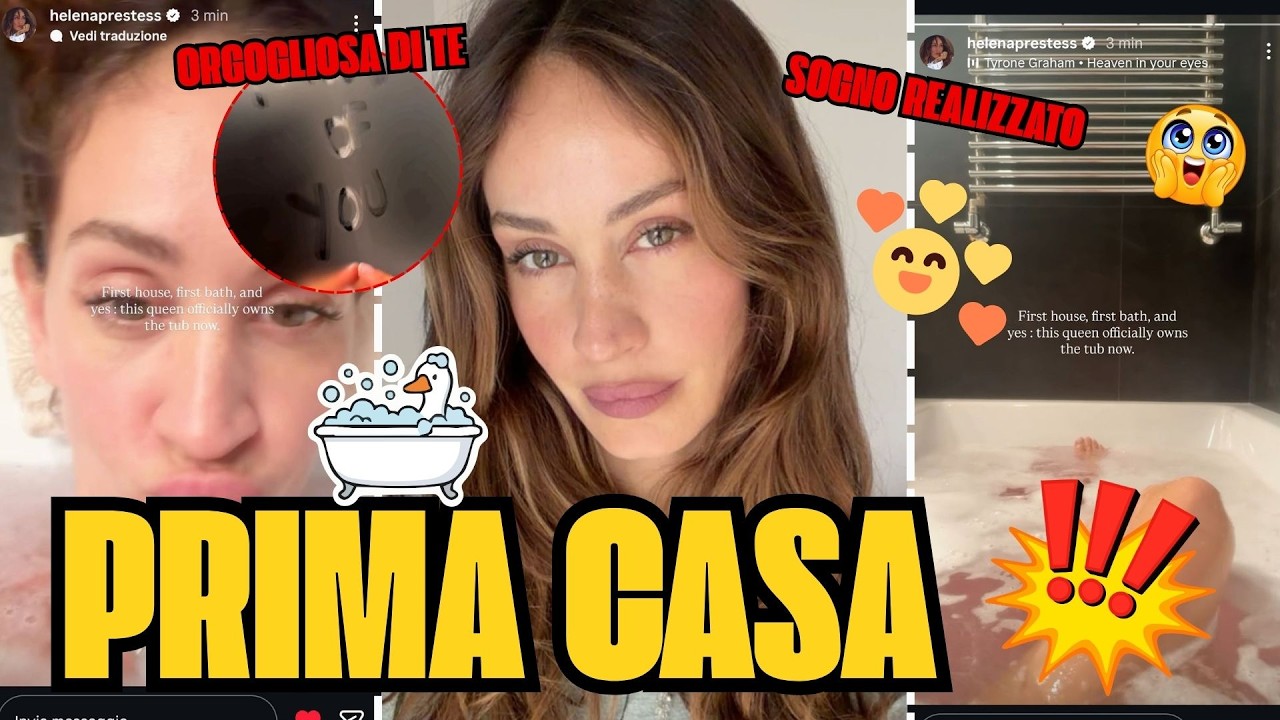 Helena Prestes, il sogno è realtà: “La mia prima casa!”. Vasca da bagno da regina 🏠👑