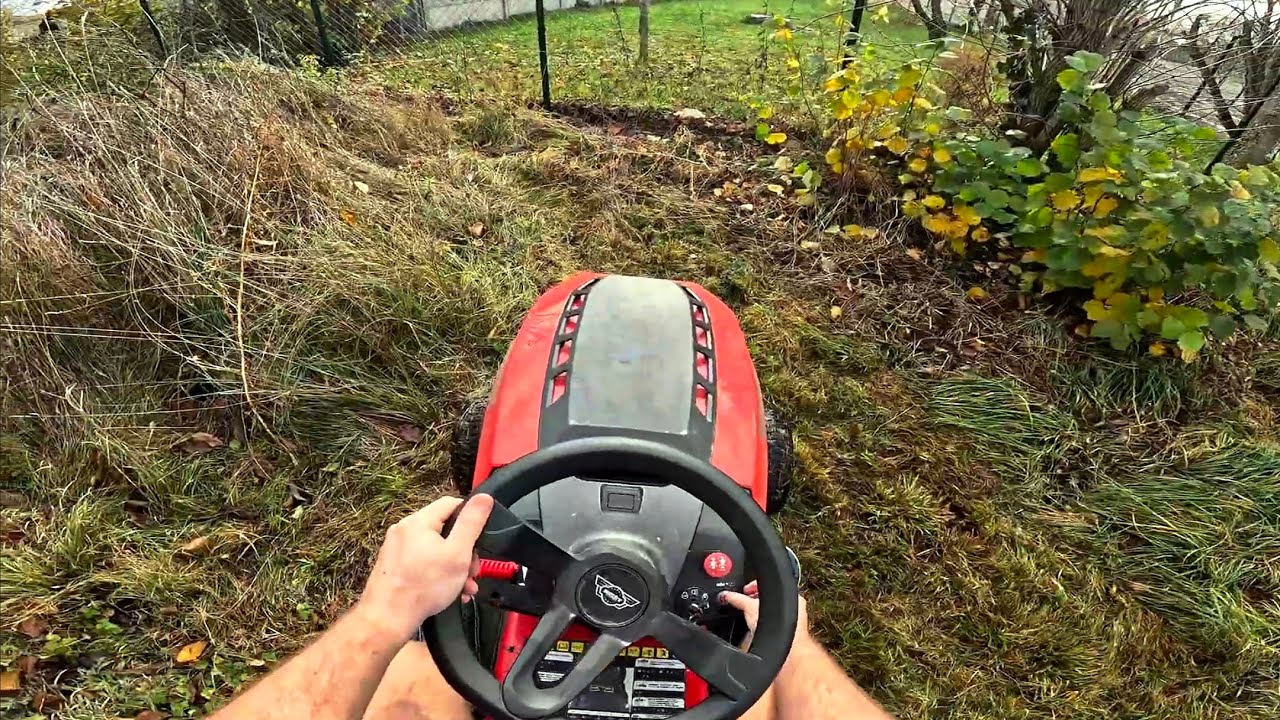 Insanely Satisfying POV Lawn Tractor Mowing – From Overgrown to Perfect