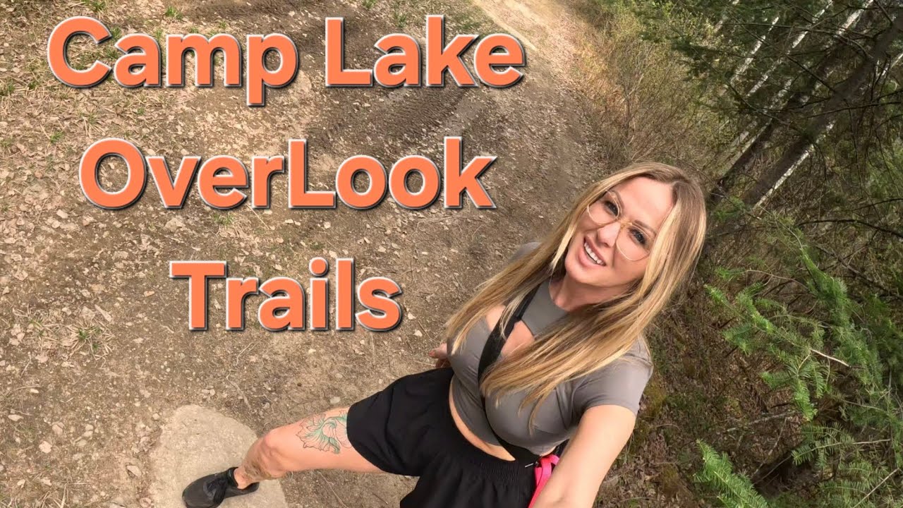 HIKING with my dogs. Camp Lake Overlook.