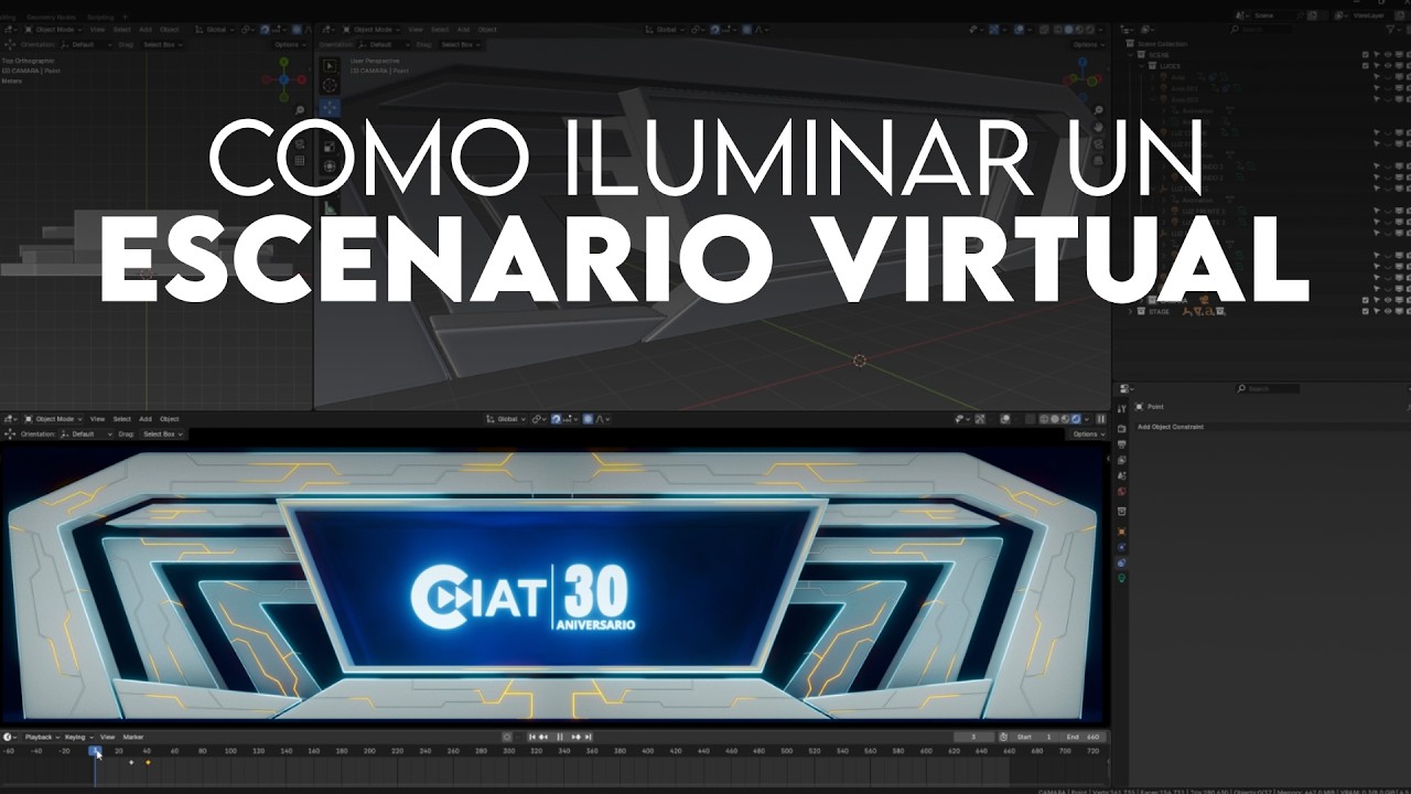 COMO ILUMINAR UN ESCENARIO VIRTUAL