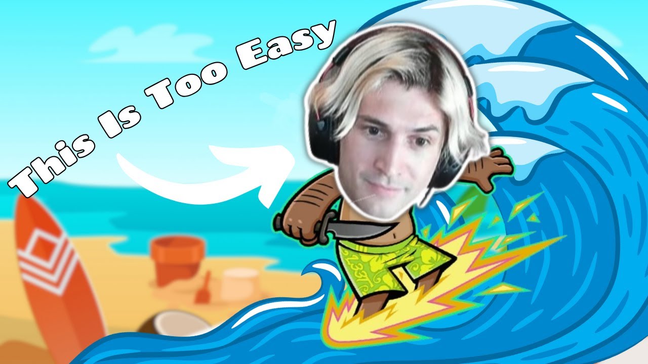 xQc Surfing In CSGO