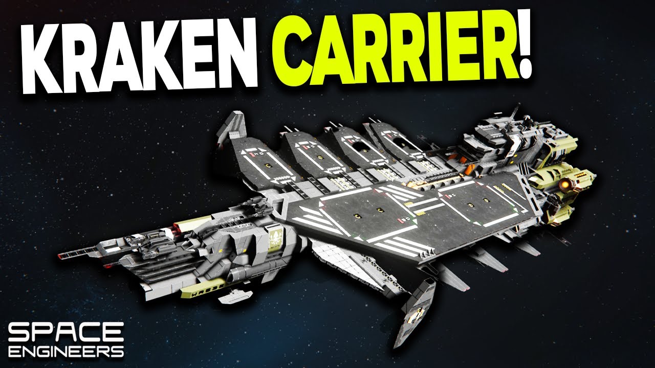 KRAKEN Interplanetary Carrier - Space Engineers Builds STAR CITIZEN!