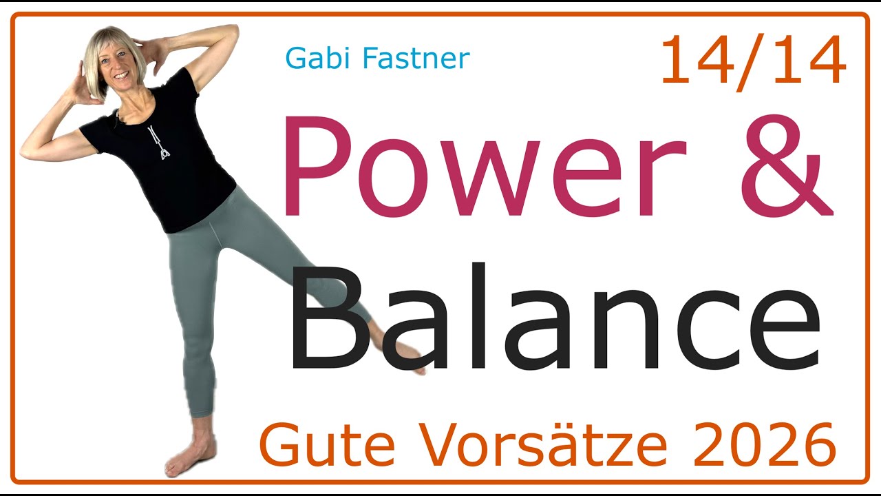 14/14 🆕 34 min. Power & Balance | Kraft aus der Mitte, Körper in Balance | Figurtraining ohne Geräte