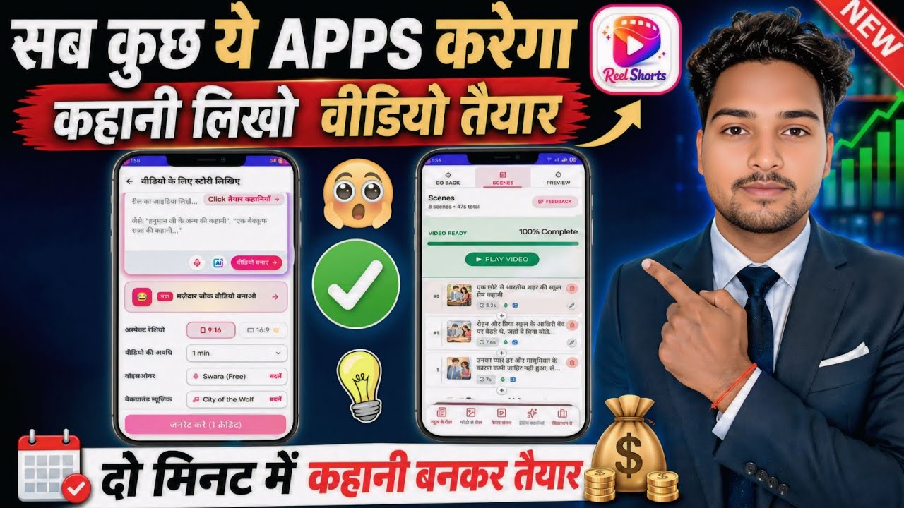 AI Video Kaise Banaye 2026 🔥 ReelShorts App Se Viral AI Reel Kaise Banaye | Full Tutorial