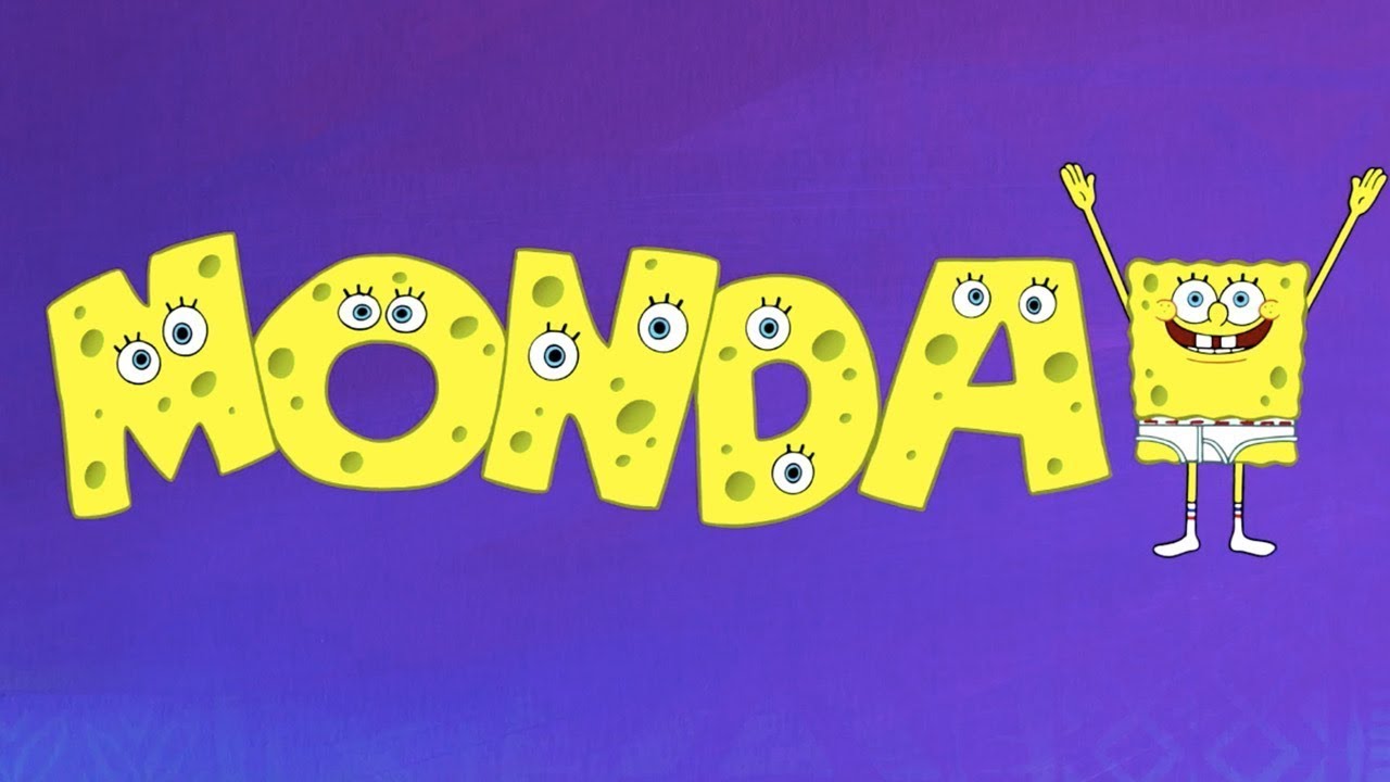 Days Of The Week Portrayed By Spongebob