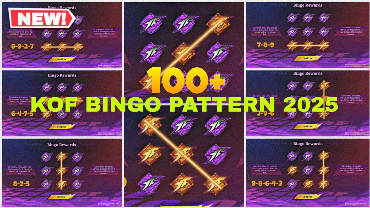 ALL KOF BINGO PATTERNS 2025! MLBB X KOF BINGO EVENT 2025