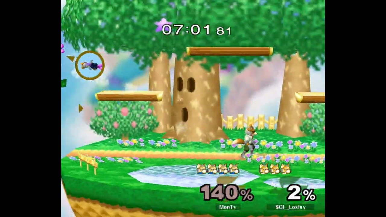 Big Fish 132 Top 8 LR1 — SGI Loxley ⟮Fox⟯ vs MonTy ⟮Fox, Sheik⟯