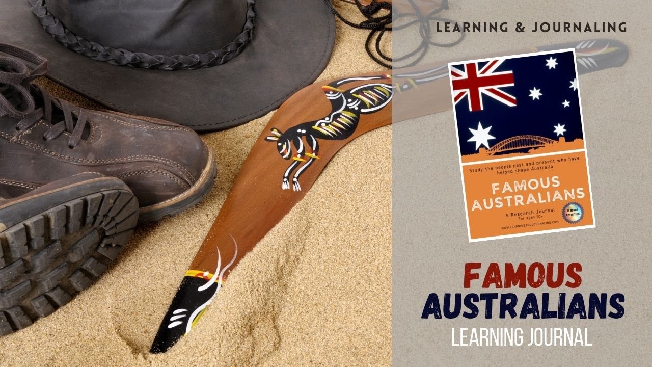 Famous Australians Research Journal | Learning and Journaling Homeschool Resources