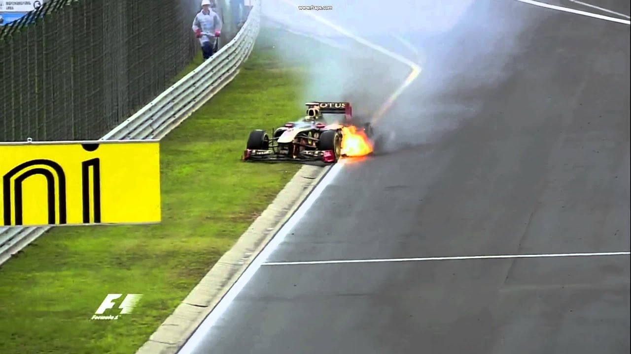 Nick Heidfelds Exhaust Failure (Hungary 2011)