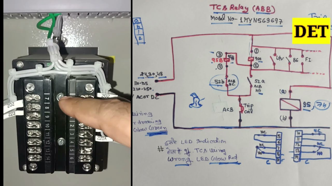 ABB TCS RELAY TESTING & WIRING DAIGRAM, TCS RELAY TERMINAL #ABBTCSRELAY #ABBRELAY #ELECTRICAL#tcs