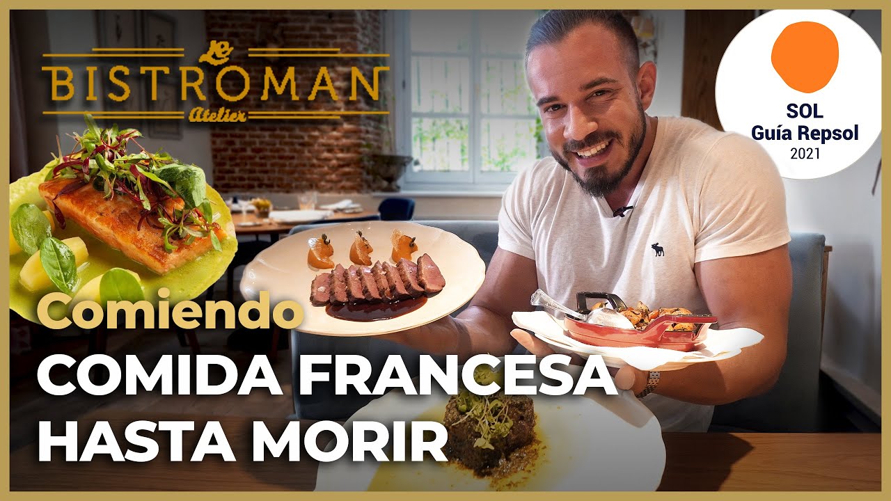 Probando COCINA FRANCESA HASTA MORIR (+ 100€ de cuenta) en un RESTAURANTE FRANCÉS - 9 PLATOS!! 🤰