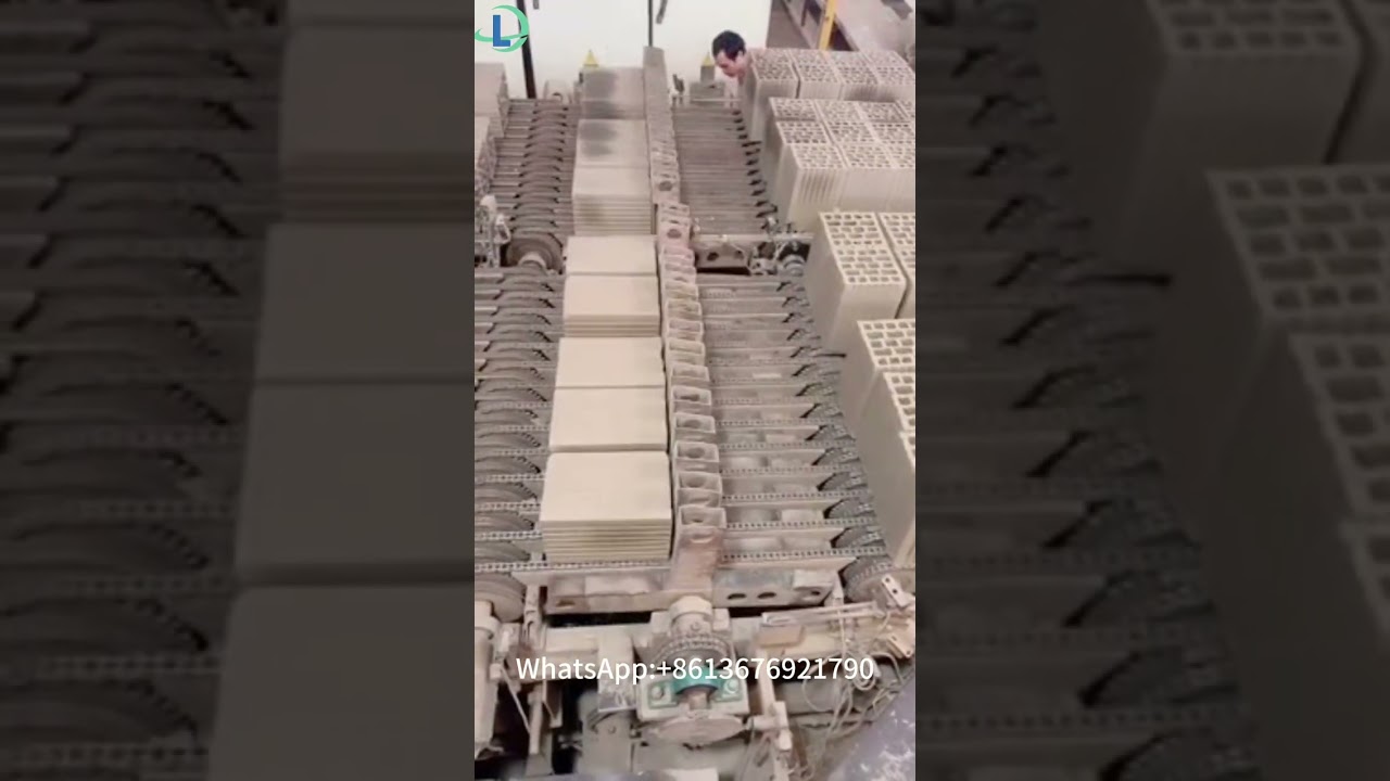 Full automatic clay brick second stacking system