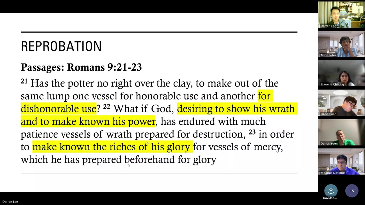 Predestination (Part 2) and Creation and Providence