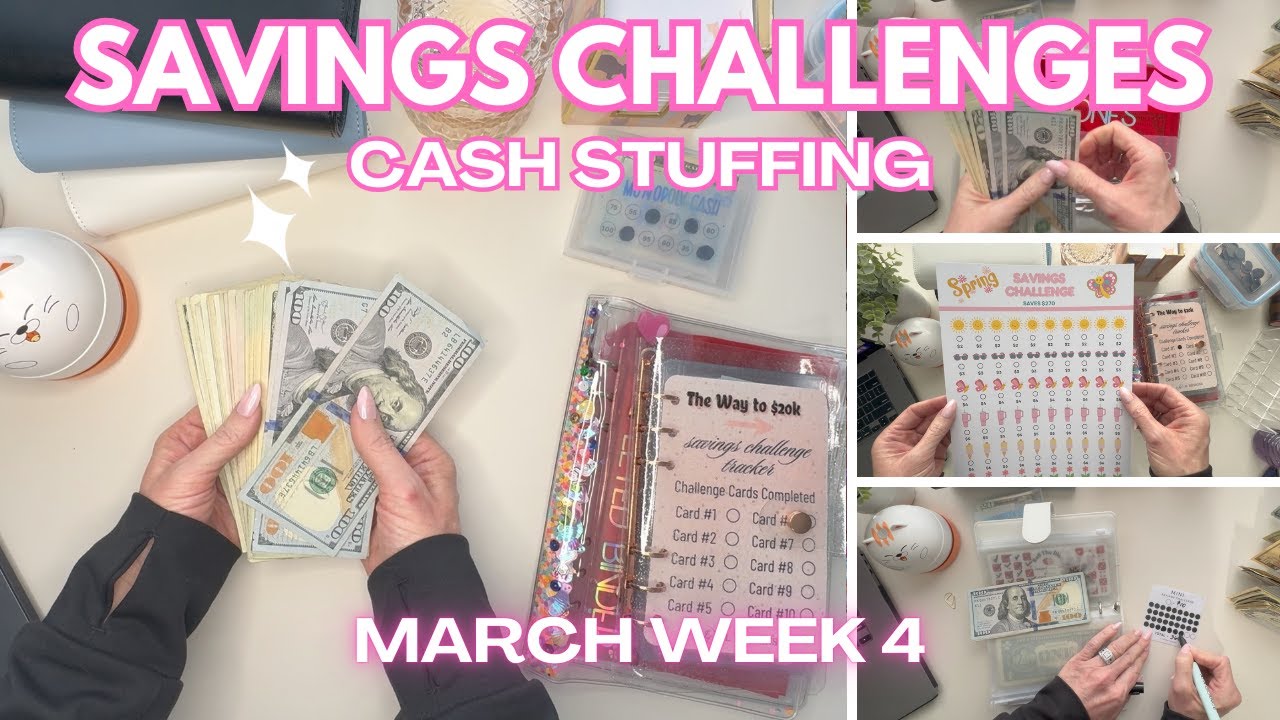 ✨NEW✨ Cash Stuffing My Savings Challenges + FREE New Savings Challenge Download! 🤩💵🤑