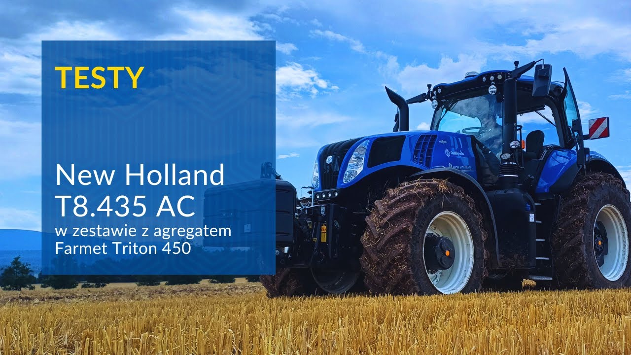 New Holland T8.435 AC na testach w terenie
