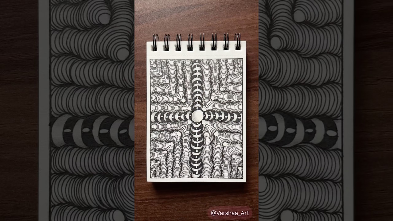 Day 392 - Easy Doodle Art Tutorial #doodle #doodleart #easy #drawing #art #zentangle #zen