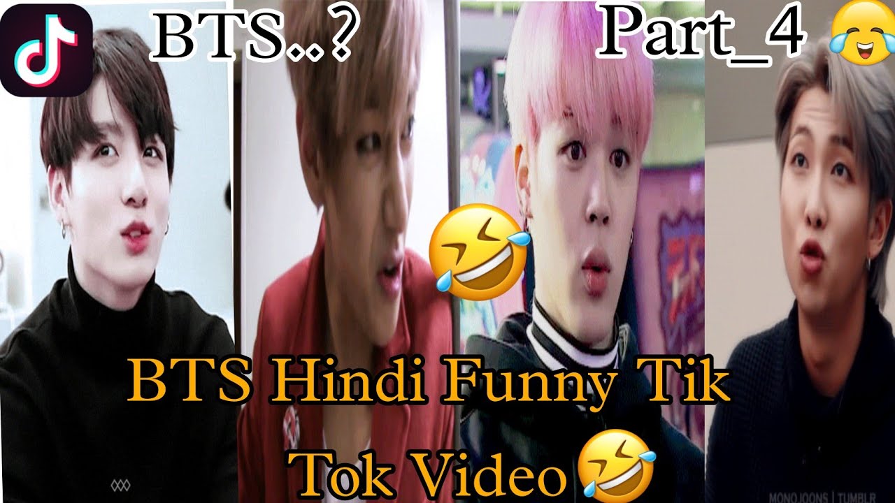 BTS Funny😂🤣tik tok video🤪// Try not to laugh😂 Part_4 || BTS hindi dubbing