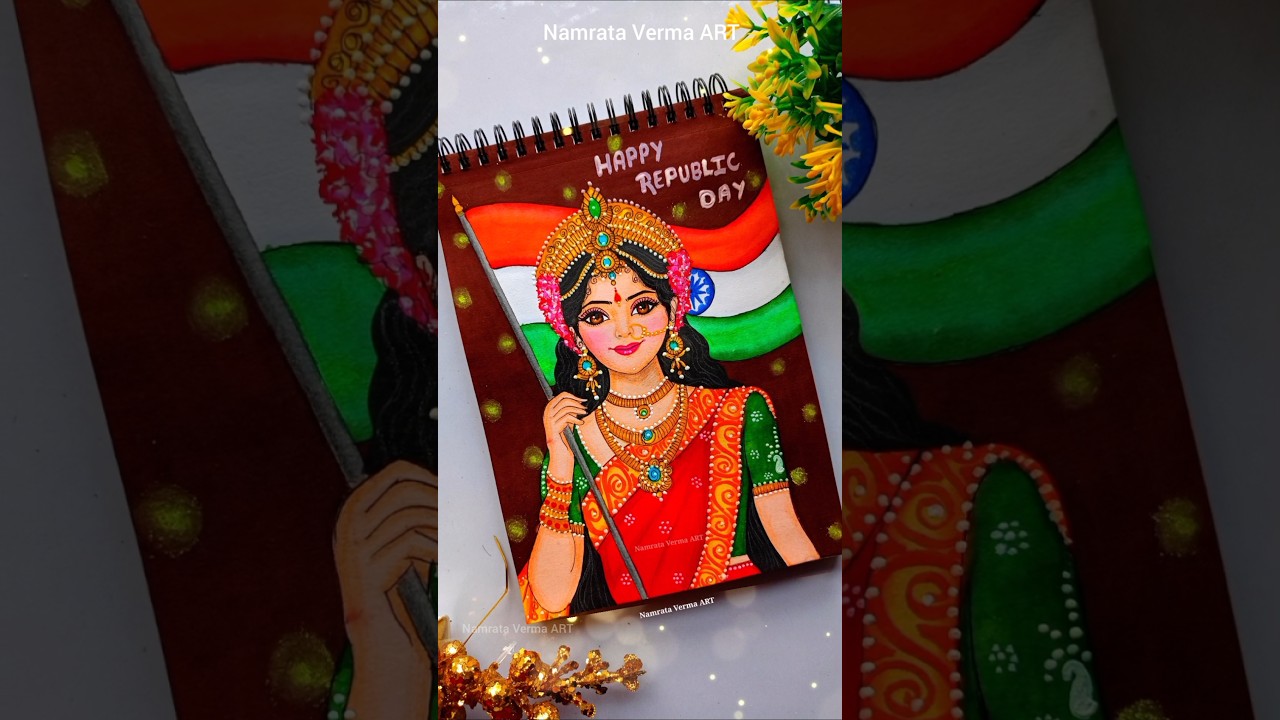 Republic Day Drawing 🥰💗✨ #shorts #art #trending #namratart