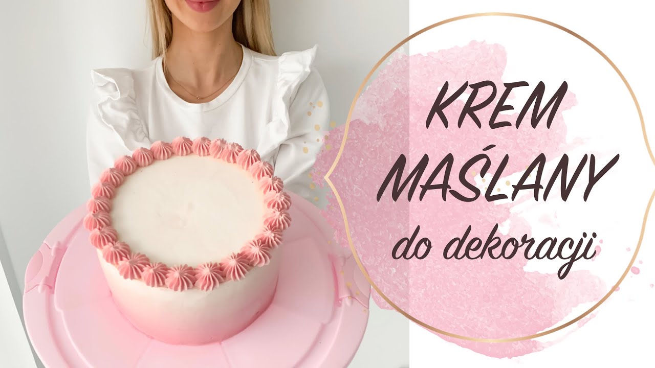 KREM MAŚLANY DO DEKORACJI - do tynkowania, kwiatów, napisów // ladycolour słodki vlog