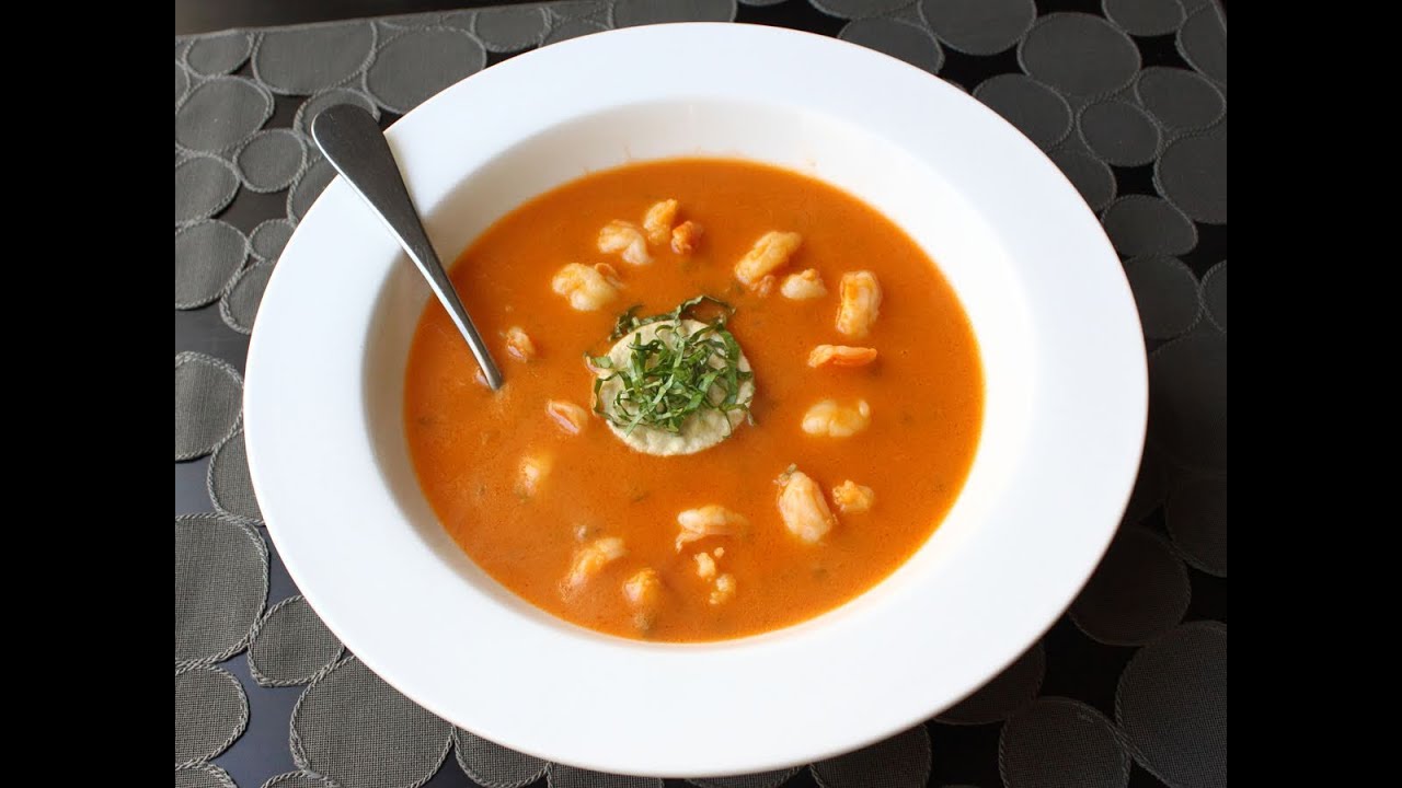 Spicy Coconut Shrimp Bisque Recipe - Cajun Asian Shrimp Bisque