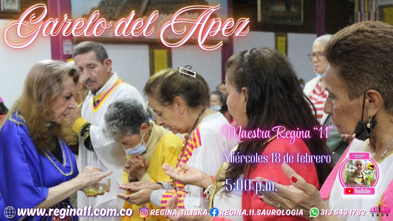 Garelo del Apez con la Maestra Regina 