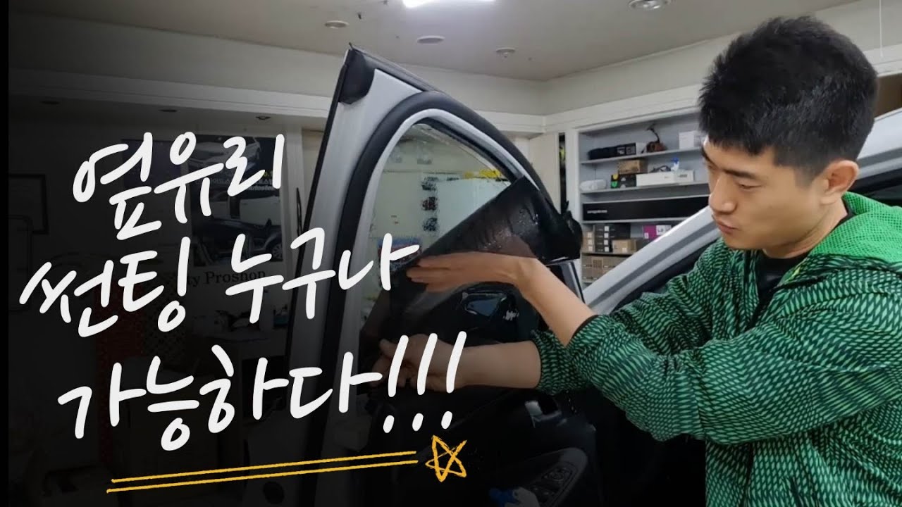 옆유리 도어트림 탈거 후 썬팅필름 붙이는방법(How to Tint a Door Window)(feat. Santafe)
