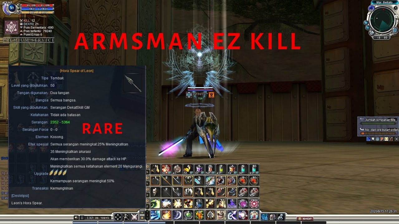 BUILD ARMSMAN FULL DAMAGE+AKURASI #REVIEWCHAR PART 2 RF CLASSIC