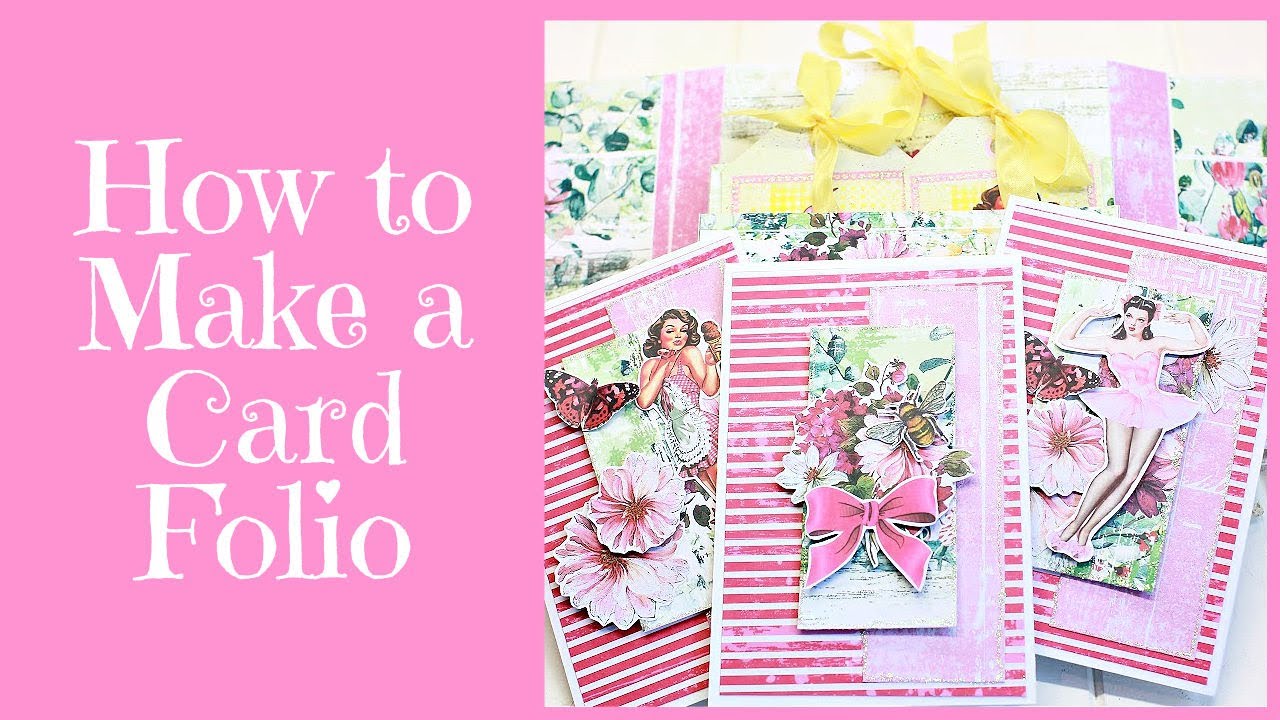How to Make a Card Folio - Easy for Beginners!