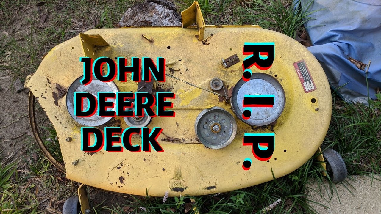 Replace a Mowing Deck on John Deere D110 Lawn Tractor