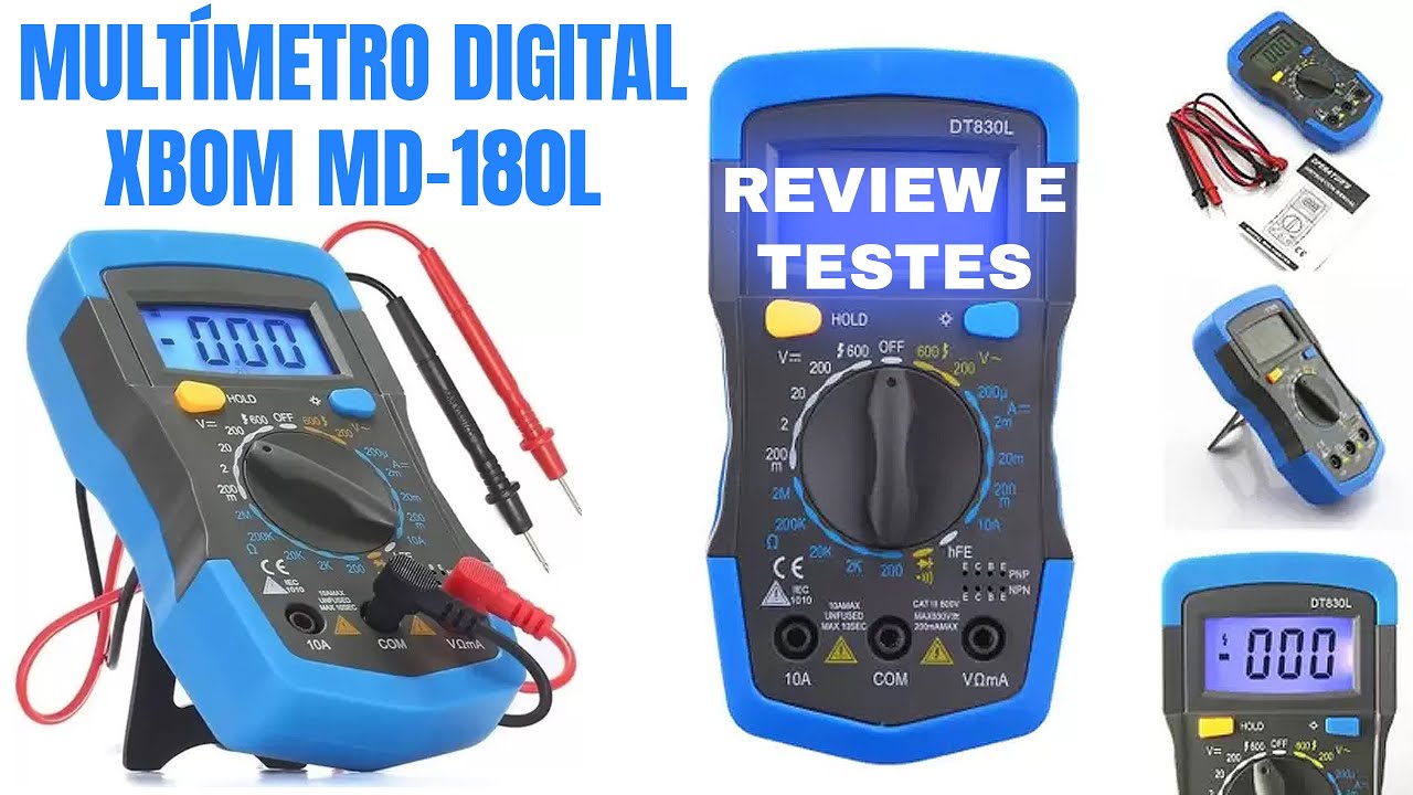 Review e Testes Mult&iacute;metro Digital XBom MD 180L