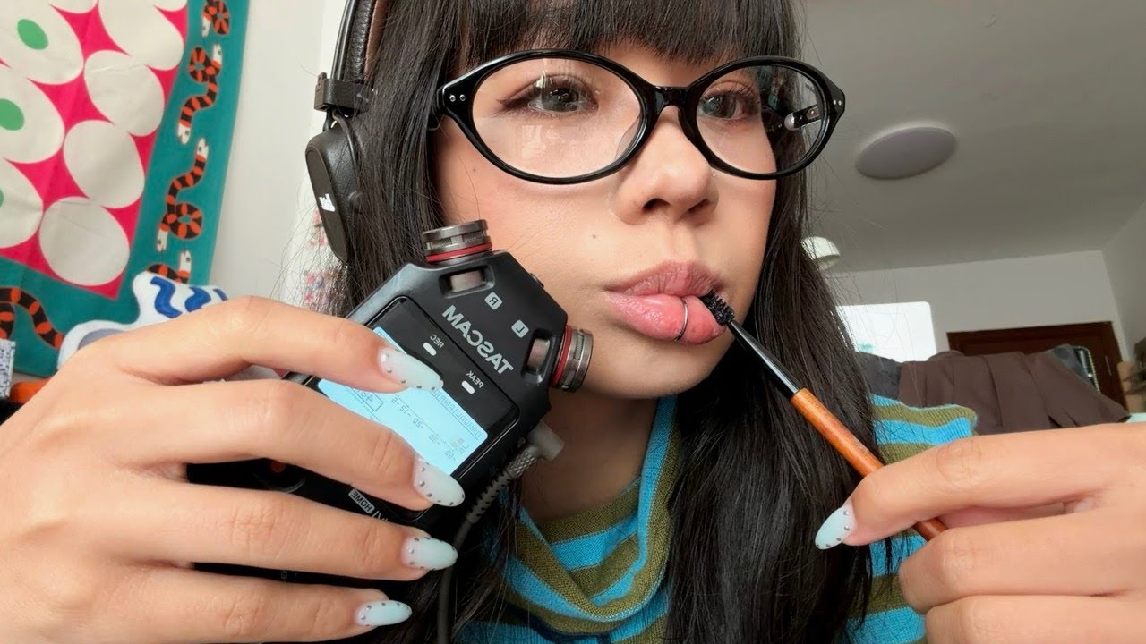 ASMR TASCAM Ear to Ear Mouth Sounds with Max Sensitivity *no talking