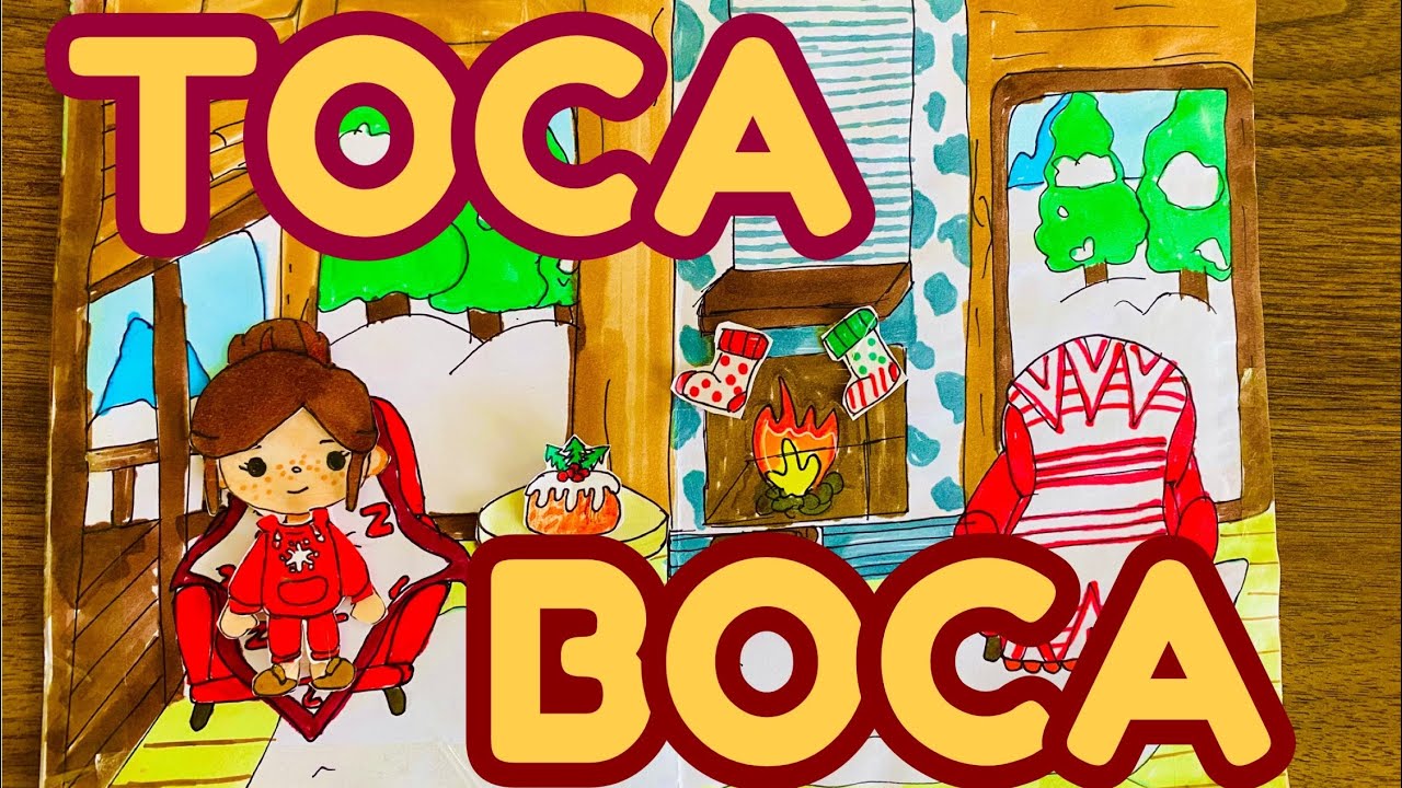 🌈TOCA LİFE WORLD YILBAŞI EVİ 🏠TOCA BOCA KAĞITTAN ETKİNLİK DEFTERİ/Paper Dıy Book🙌 Kağıttan Ev Yapımı
