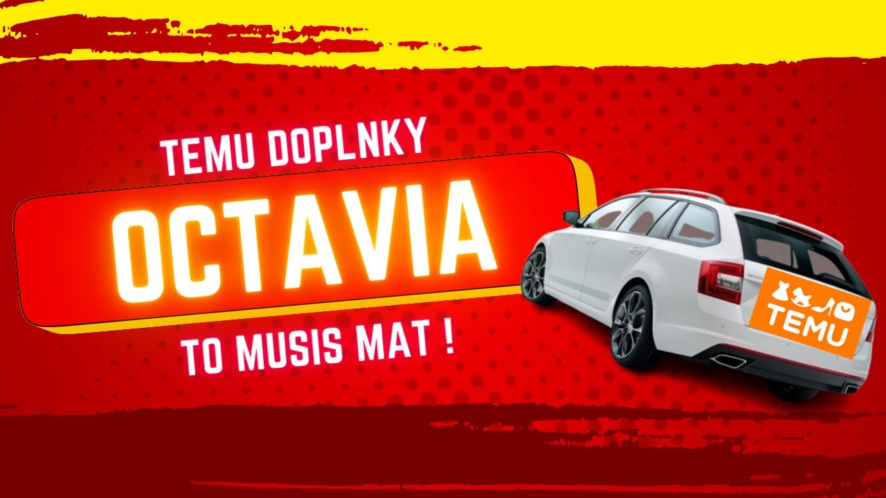 🚘 Krídlo a difúzor  / doplnky z TEMU / #Škoda Octavia III / Tuning /