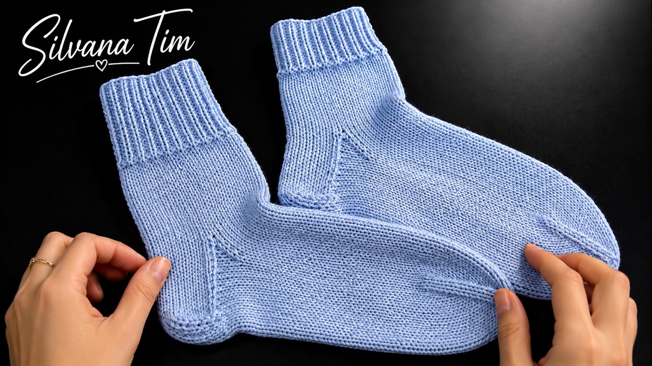 Como tejer Calcetines, Medias, para adultos con el paso a paso. Tecnica basica para principiantes