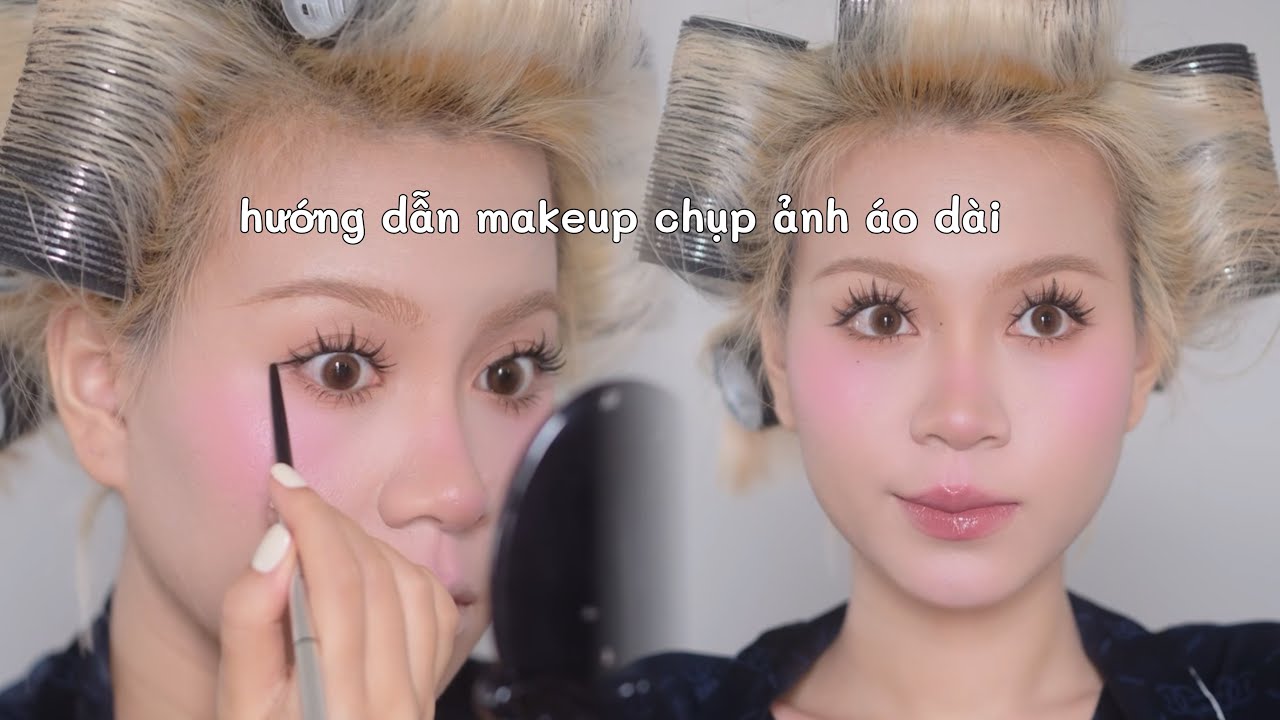 HƯỚNG DẪN MAKE UP CHI TIẾT CHỤP ẢNH ÁO DÀI - TONE HỒNG DỄ THƯƠNG 