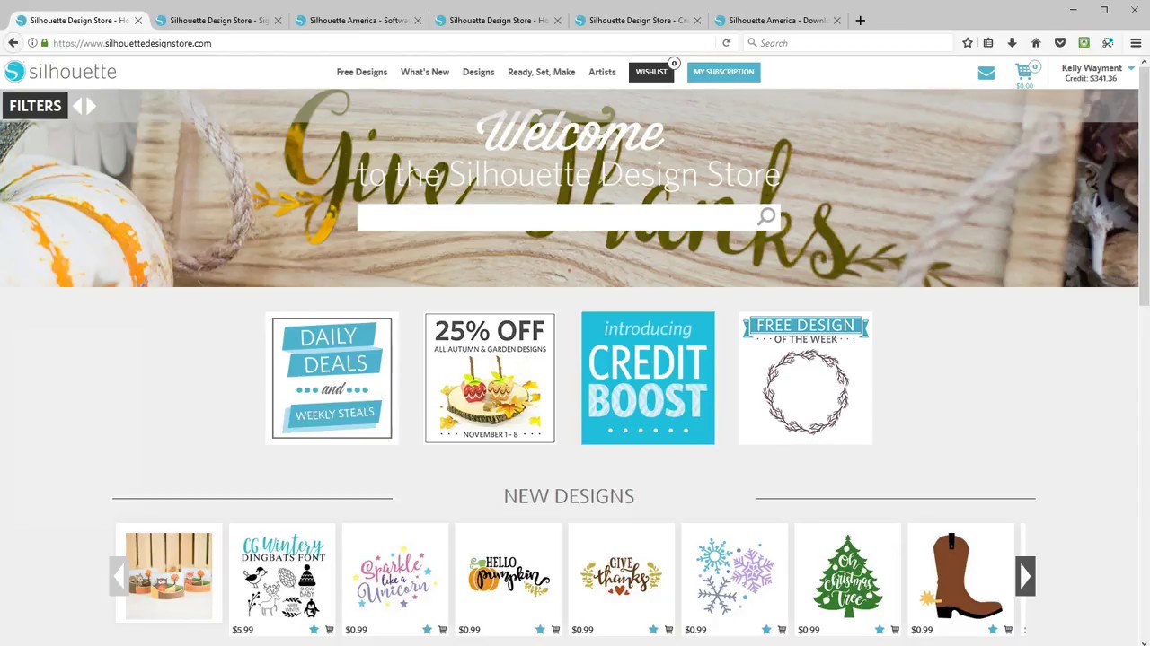 How Silhouette Design Store Credits Work