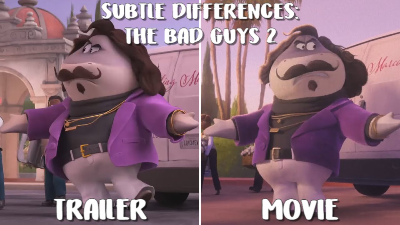 Subtle Differences Between The Bad Guys 2 Trailer And Movie