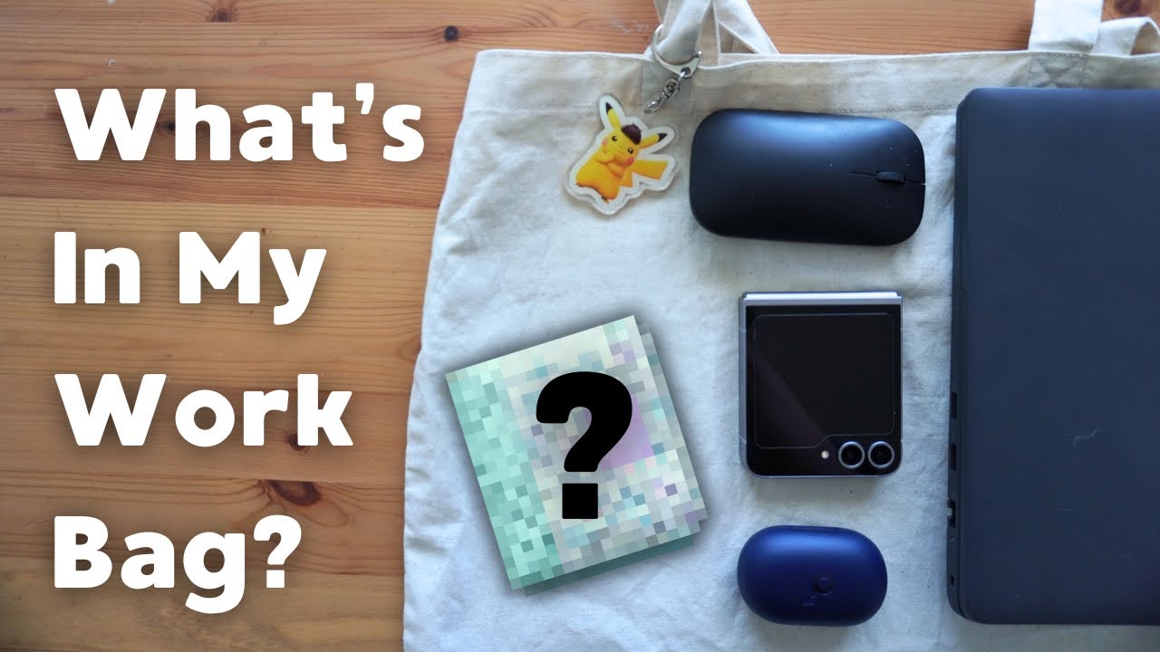 REALISTIC On-the-go remote work essentials | What's in my bag?