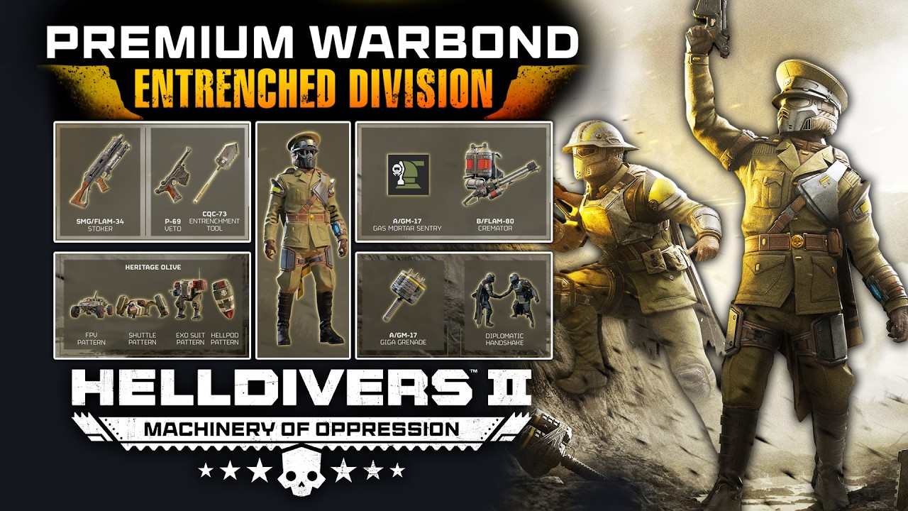 Helldivers 2 - Entrenched Division Warbond!