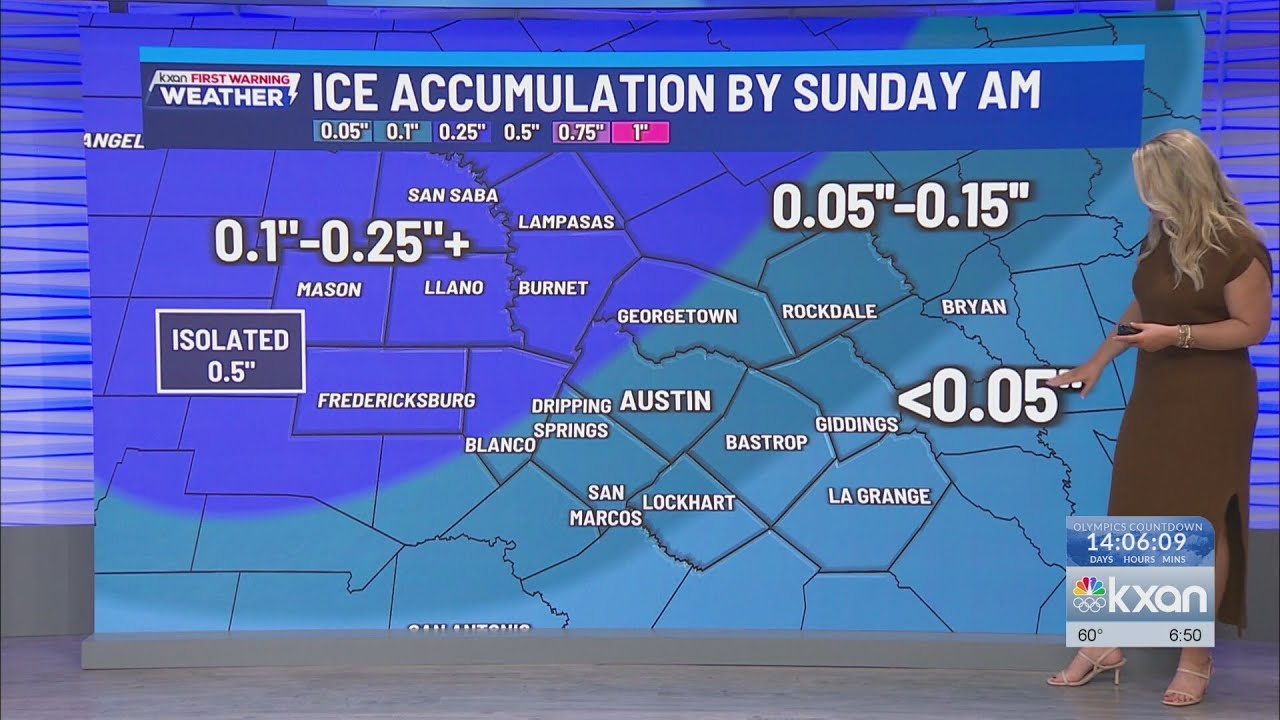 Scattered rain & storms turns icy, colder this weekend | Jan 23 forecast