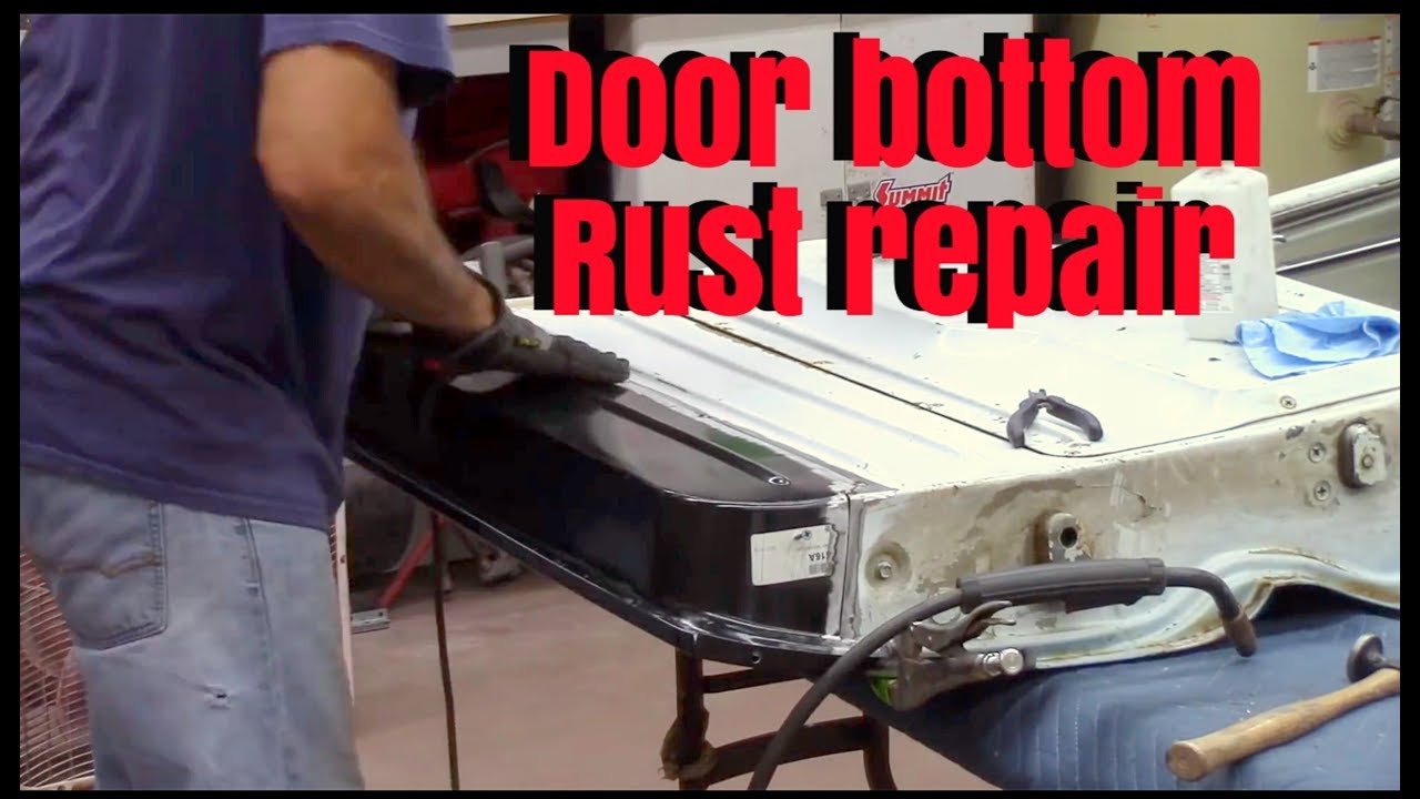 Inner door bottom rust repair chevy c10