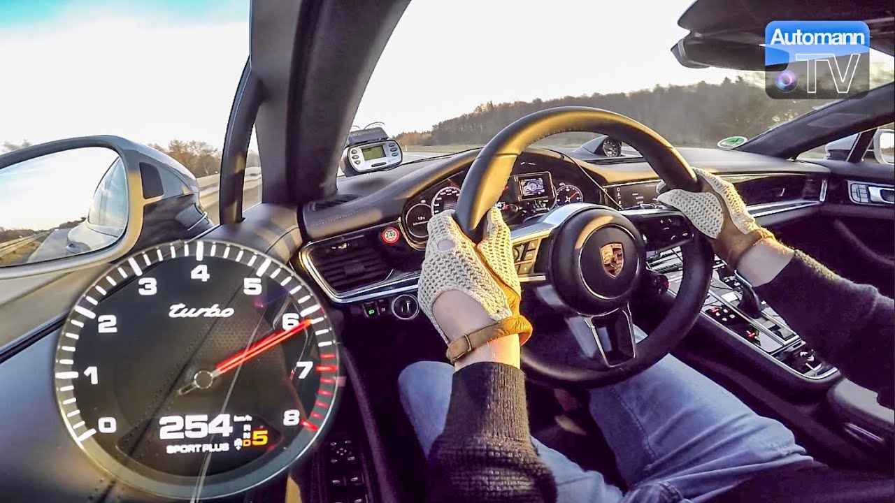 2018 Porsche Panamera Turbo - 0-265 km/h LAUNCH CONTROL (60FPS)