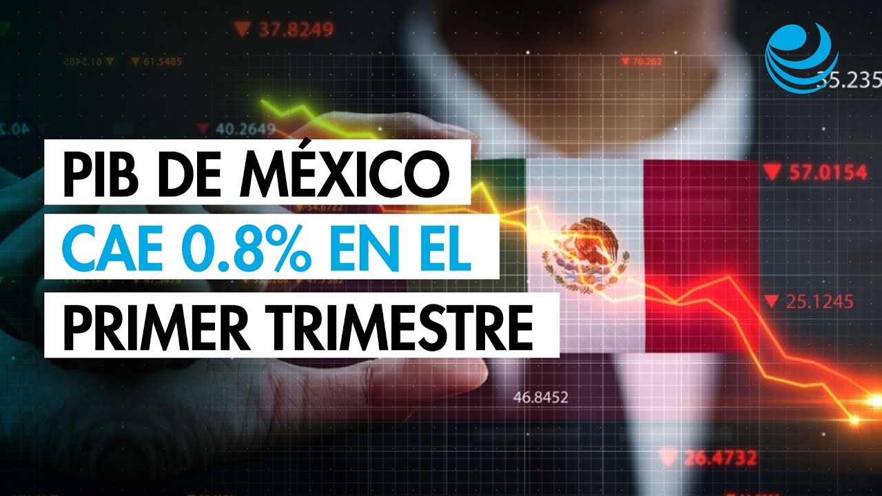 PIB de M&eacute;xico cae 0.8% en el primer trimestre
