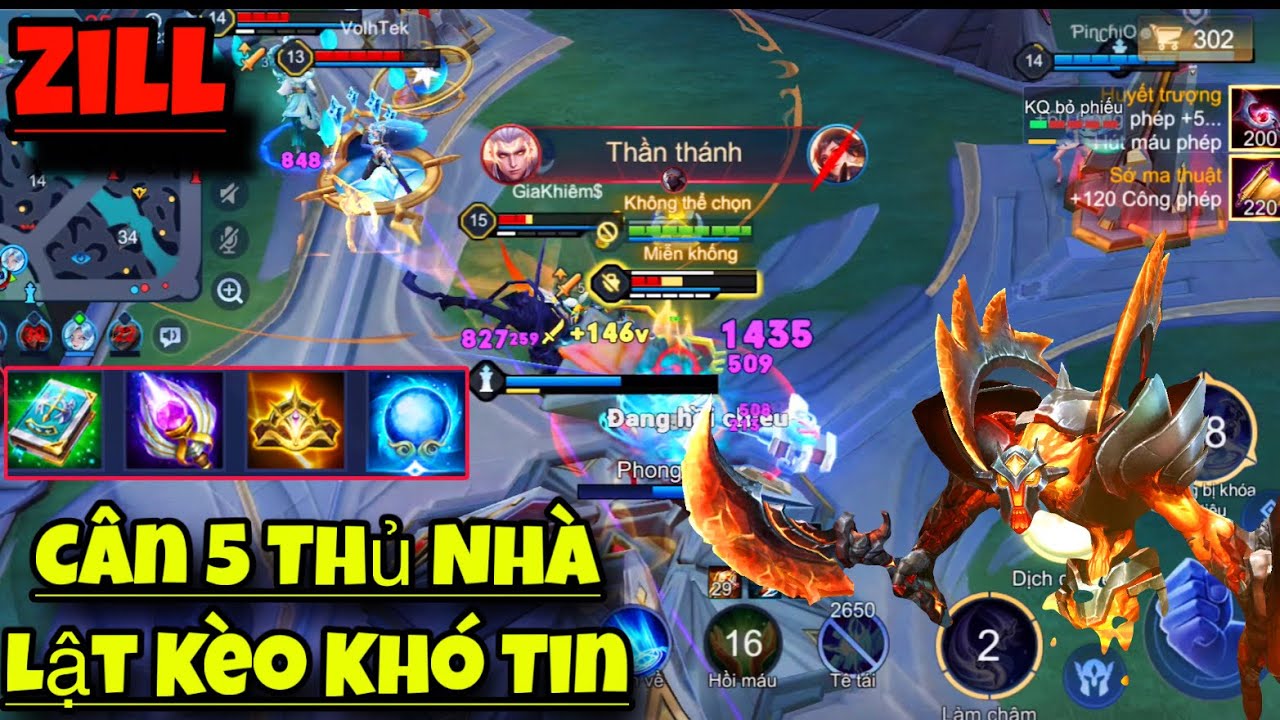 ZILL Liên Quân || Cân 5 Thủ Nhà Lật Kèo Khó Tin Khiến Đối Thủ Cũng Bất Ngờ
