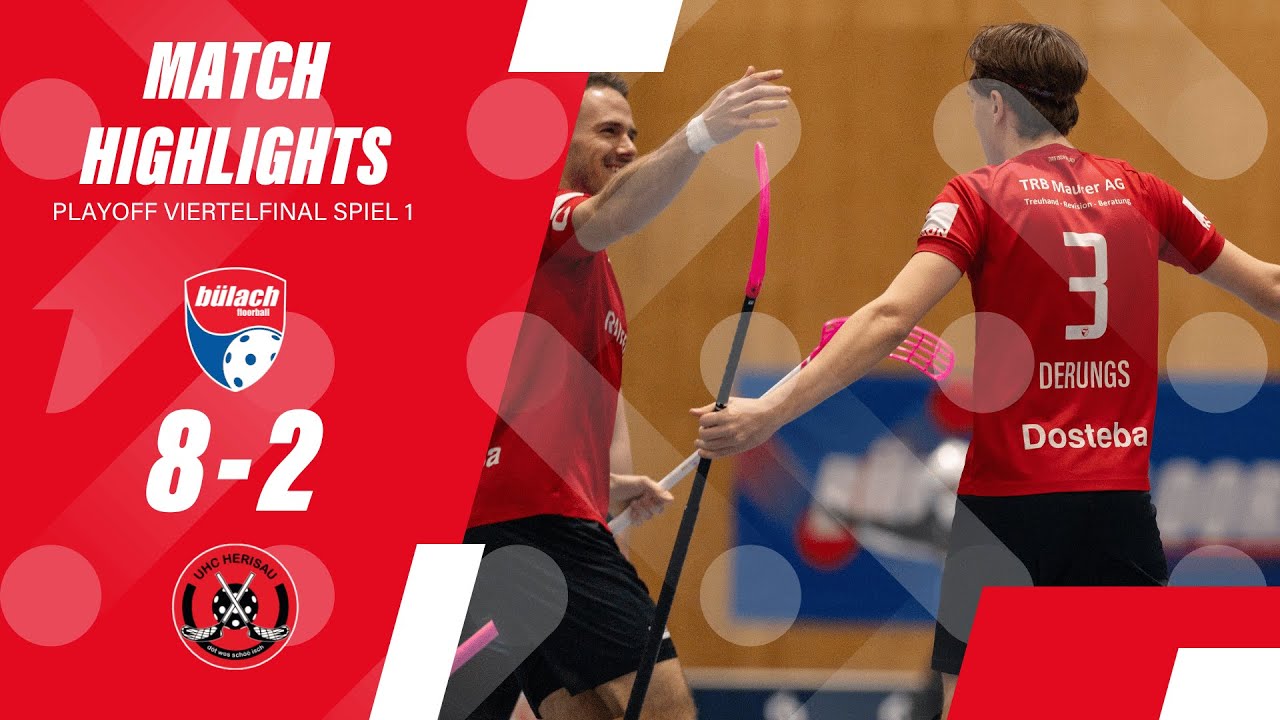 Bülach Floorball vs UHC Herisau | Highlights Meisterschaft 25/26 Playoff-Viertelfinal Spiel 1